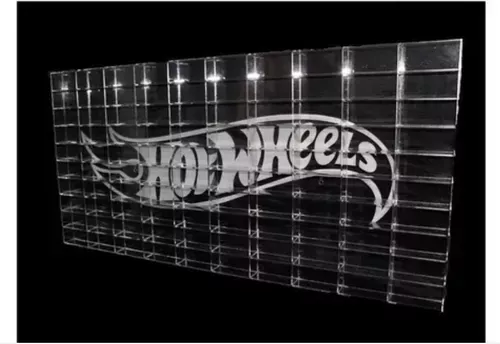Hot Wheels Hotwheels Matchbox Exhibidor 100 Carritos Acrilic - Imagen 2