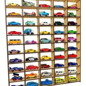 Exhibidor Para Carritos Hotwheels 50 Espacios Mdf