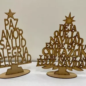 Pinito-arbolito Navidad Para Decoración Con Frases