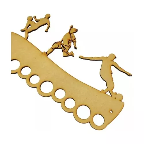 Porta Medallas Futbol Regalo Porta Medallas Mdf - Imagen 2