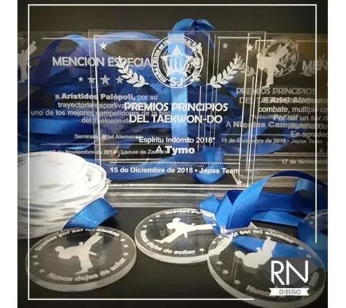Trofeo Premio Placa Acrílico Grabado Reconocimieto- 25x20 - Imagen 7