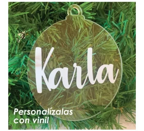 50 Bambalinas Navidad 10cm Acrílico Diámetro - Imagen 7