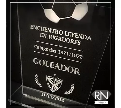 Trofeo Premio Placa Acrílico Grabado Reconocimieto- 25x20 - Imagen 3
