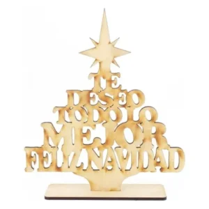 Arbolito Navidad Decoración 20cm Mdf 3mm