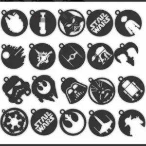 Pack 6 Bambalinas Star Wars Guerra De Las Galaxias10
