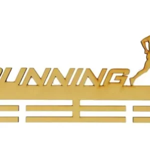 Porta Medallas Mdf 3mm Running Regalo Medallero
