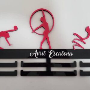 Porta Medallas Personalizado Gimnasta