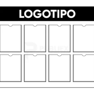 Carteleras Fiscal 8 bolsilllos Horizontal